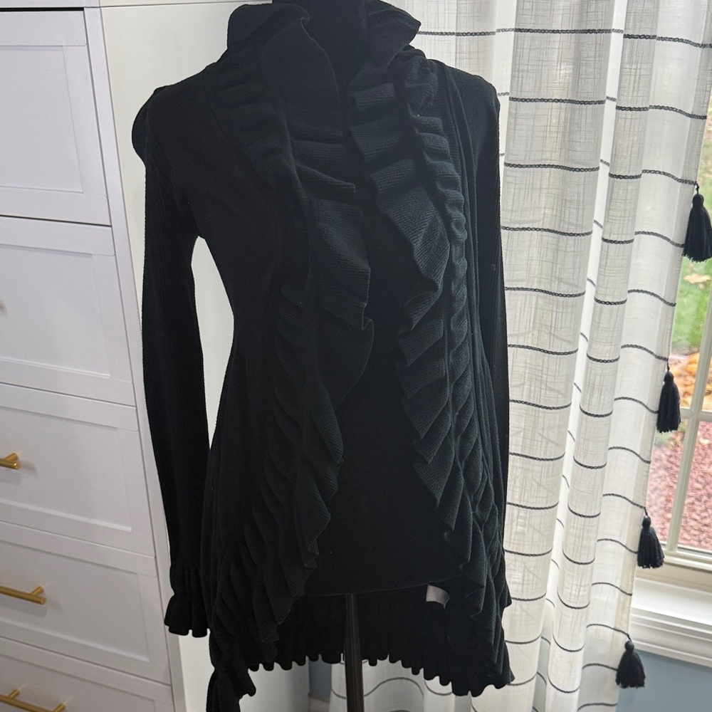 Ya Los Angeles Black Textured Sweater - Picture 1 of 5